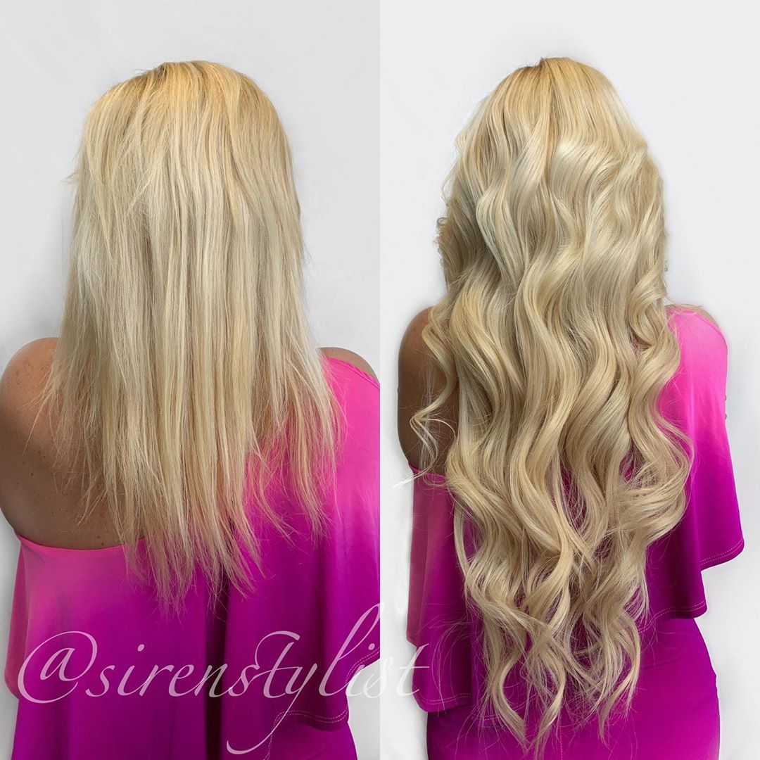 25 in hairtalk platinum blonde tape in extensions